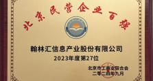 翰林汇蝉联2024北京民营企业百强